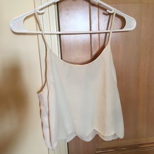 Pacsun scalloped tank top